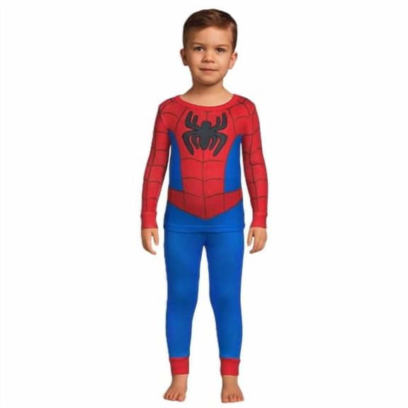 Spider Man Character Sleepwear Set, 2-Piece, Blue/Red, 4T