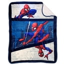 Marvel Miles Morales Spider-Man Webs New Kids Throw Blanket, Black, 100% Microfiber
