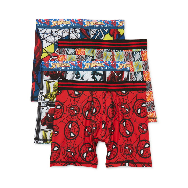  Spiderman Boys' 100% Combed Cotton Brief Multipacks with  Multiple Print Choices Available in Sizes 4, 6, 8, 10, and 12, 8-Pack:  Clothing, Shoes & Jewelry