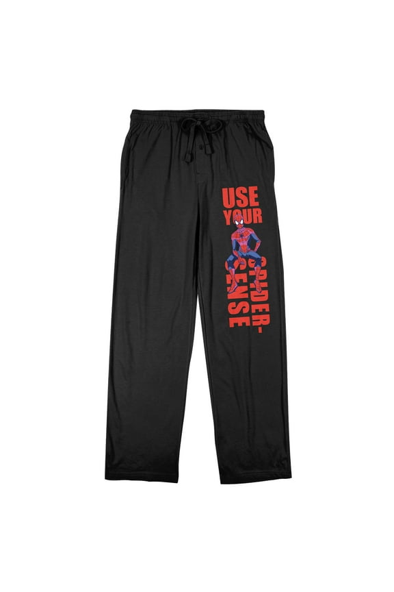 Spider-Man Classic "Use Your Spider-Sense" Men's Black Sleep Pants