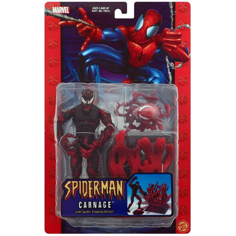 Spider-Man Classics CARNAGE Poseable Action Figure With Spider-Man Classics CARNAGE Poseable Action Figure With
