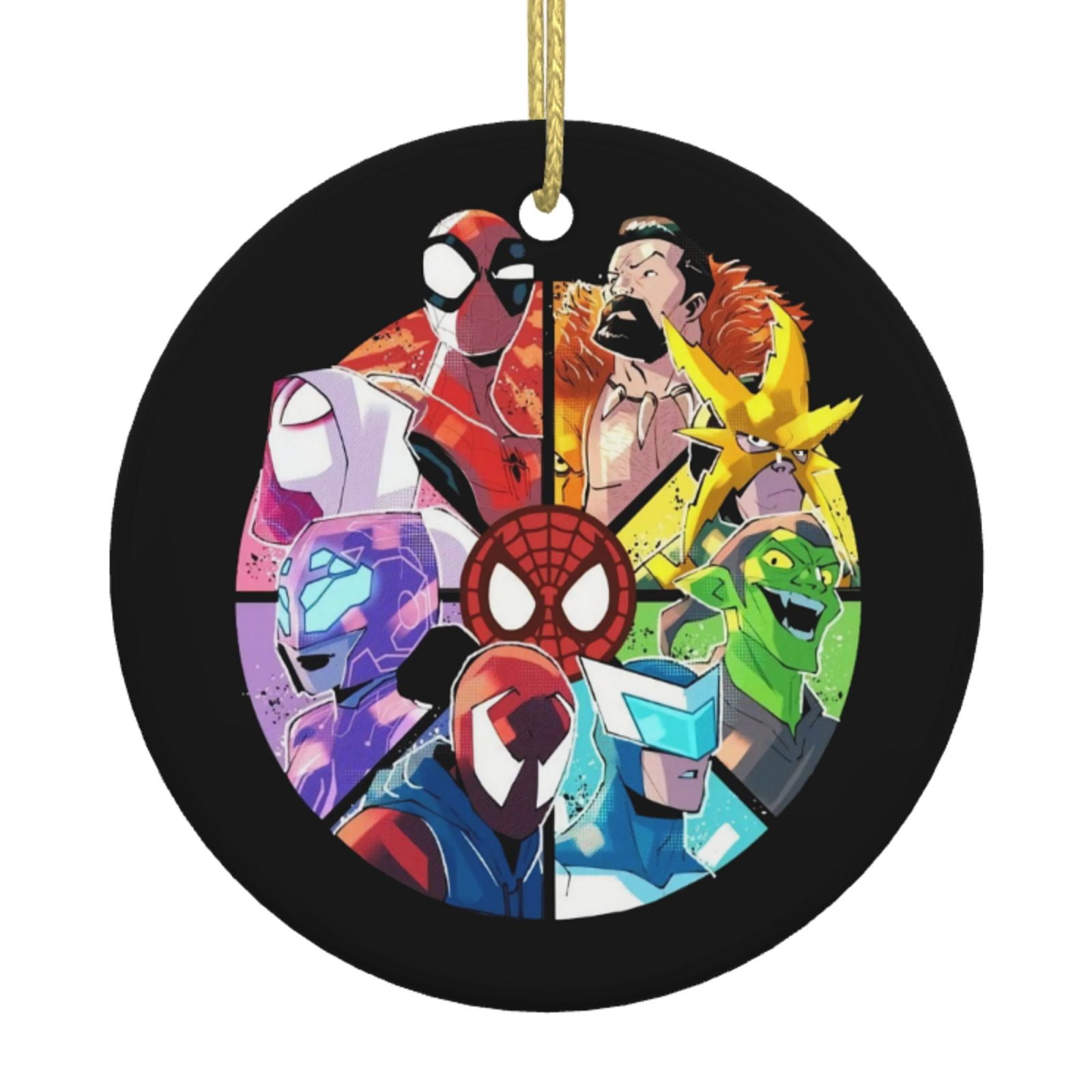 Spider Man Color Wheel Challenge Christmas Ornaments for Tree ...