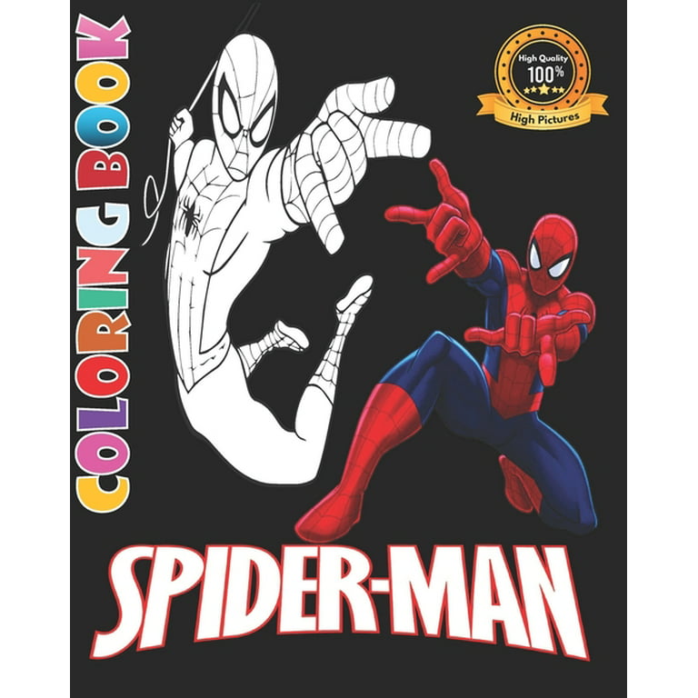 SpiderMan coloring book: spiderman coloring book for kids and