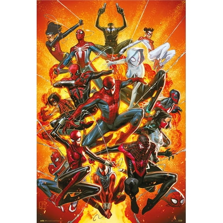 Spider-Man - Comic Poster (Spider-Geddon - Different Spider-Men) (Size: 24" x 36")