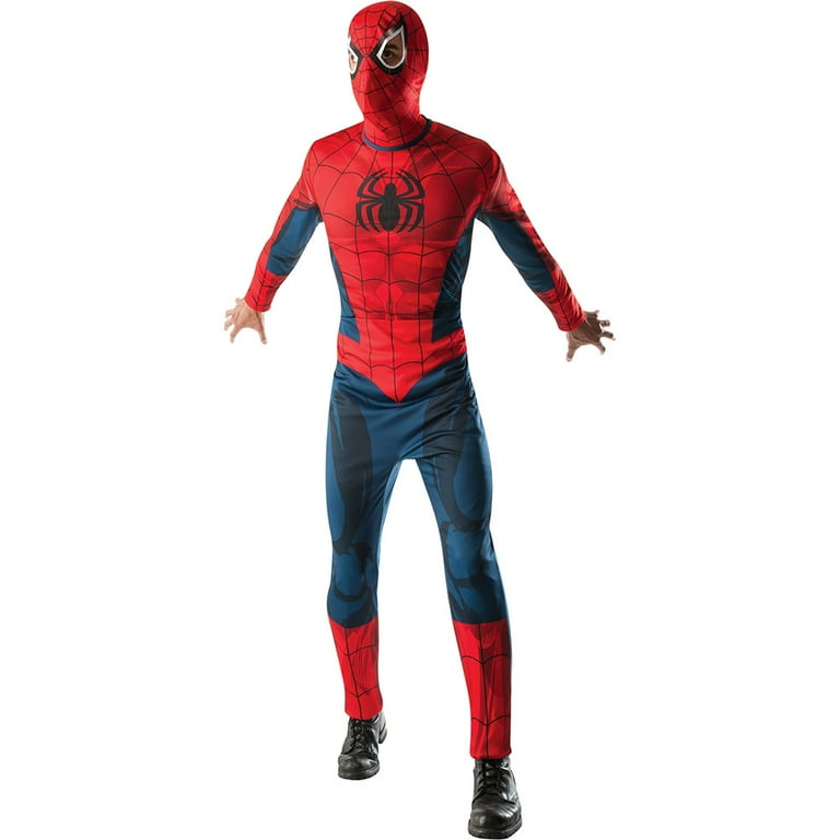 Spider Man Costume Mens Red Marvel Jumpsuit Spider Man Costume Mens Red Marvel Jumpsuit