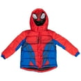 thumbnail image 1 of Spider-Man Costume Puffy Toddler Jacket-Toddler 2T, 1 of 2