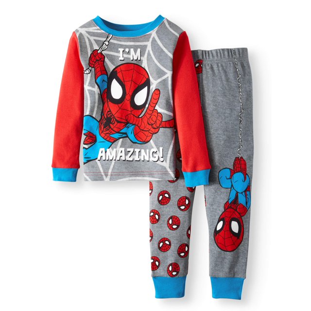 SpiderMan Cotton Tight Fit Pajamas, 2piece Set (Toddler Boys)