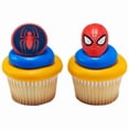thumbnail image 1 of Spider-Man Cupcake Rings Toppers 12 Pack, 1 of 4