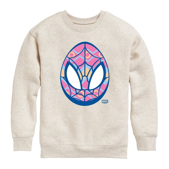 Spider-Man - Easter Egg Mask Graphic Long Sleeve Fleece Sweatshirt