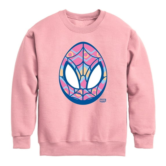 Spider-Man - Easter Egg Mask Graphic Long Sleeve Fleece Sweatshirt