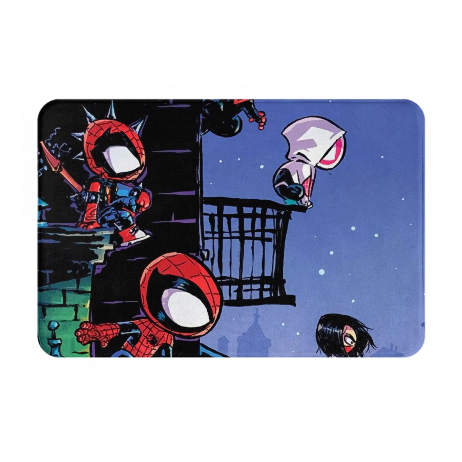 Spider-Man Edge Of Spiderverse Kitchen Rugs,Bathroom Rugs,Bath Mat ...