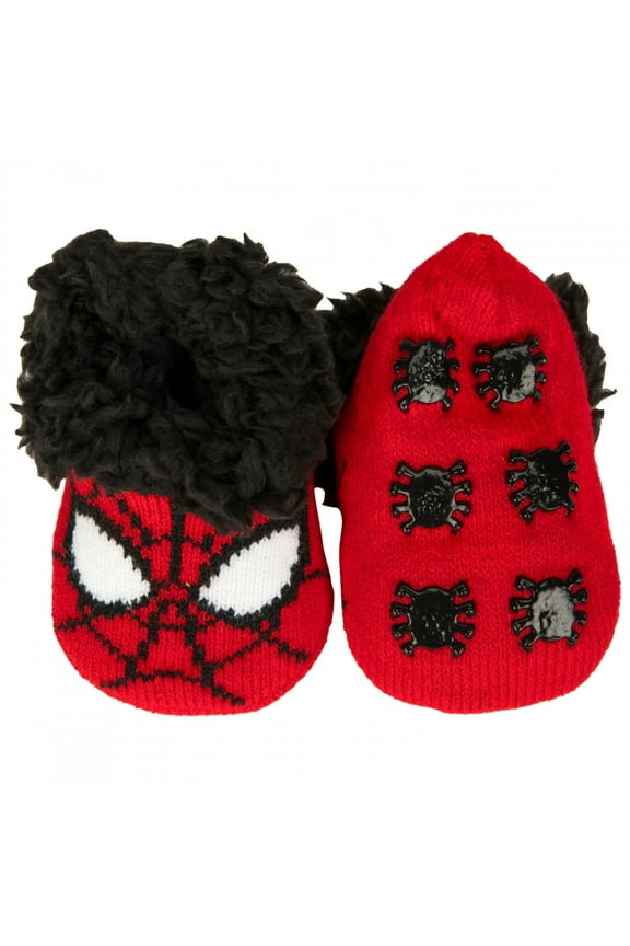 878833 Face Kids Fuzzy Slippers