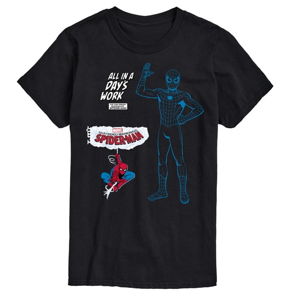 Your Friendly Neighborhood Spider-Man - Faux Multi Hit - Men's Short Sleeve Graphic T-Shirt