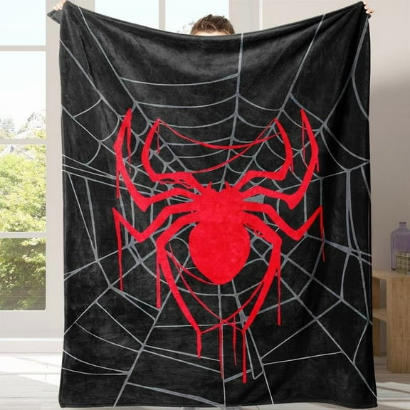 Spider-Man Flannel Blanket, Soft Comfortable Throw for Office School Home Picnic Travel Gift, New Style Flannel Blanket