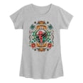 thumbnail image 1 of Spider-Man - Floral Tats - Youth Girls Fitted Short Sleeve T-Shirt, 1 of 3