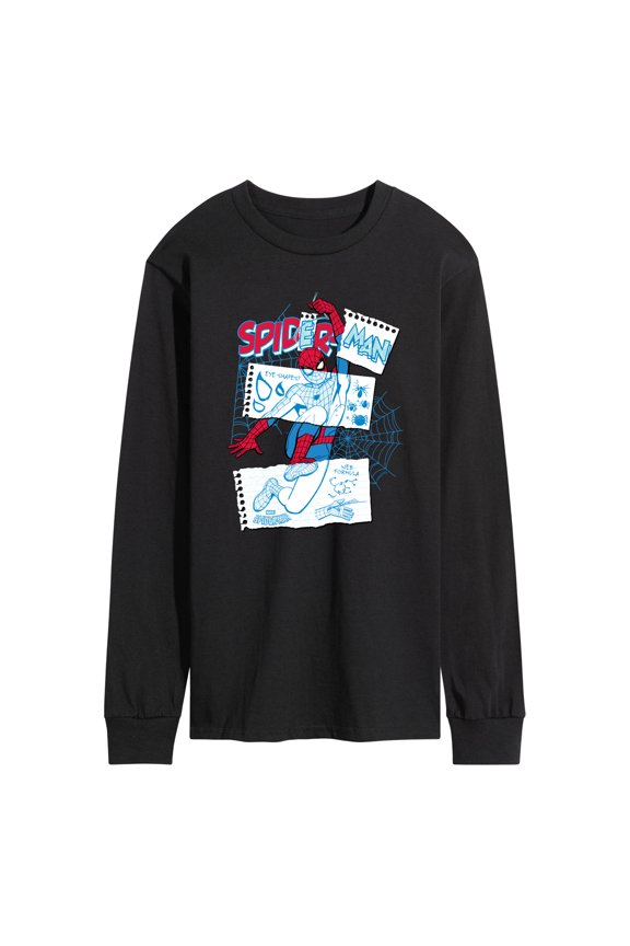 - Fnsm Sketchy - Men's Long Sleeve Graphic T-Shirt
