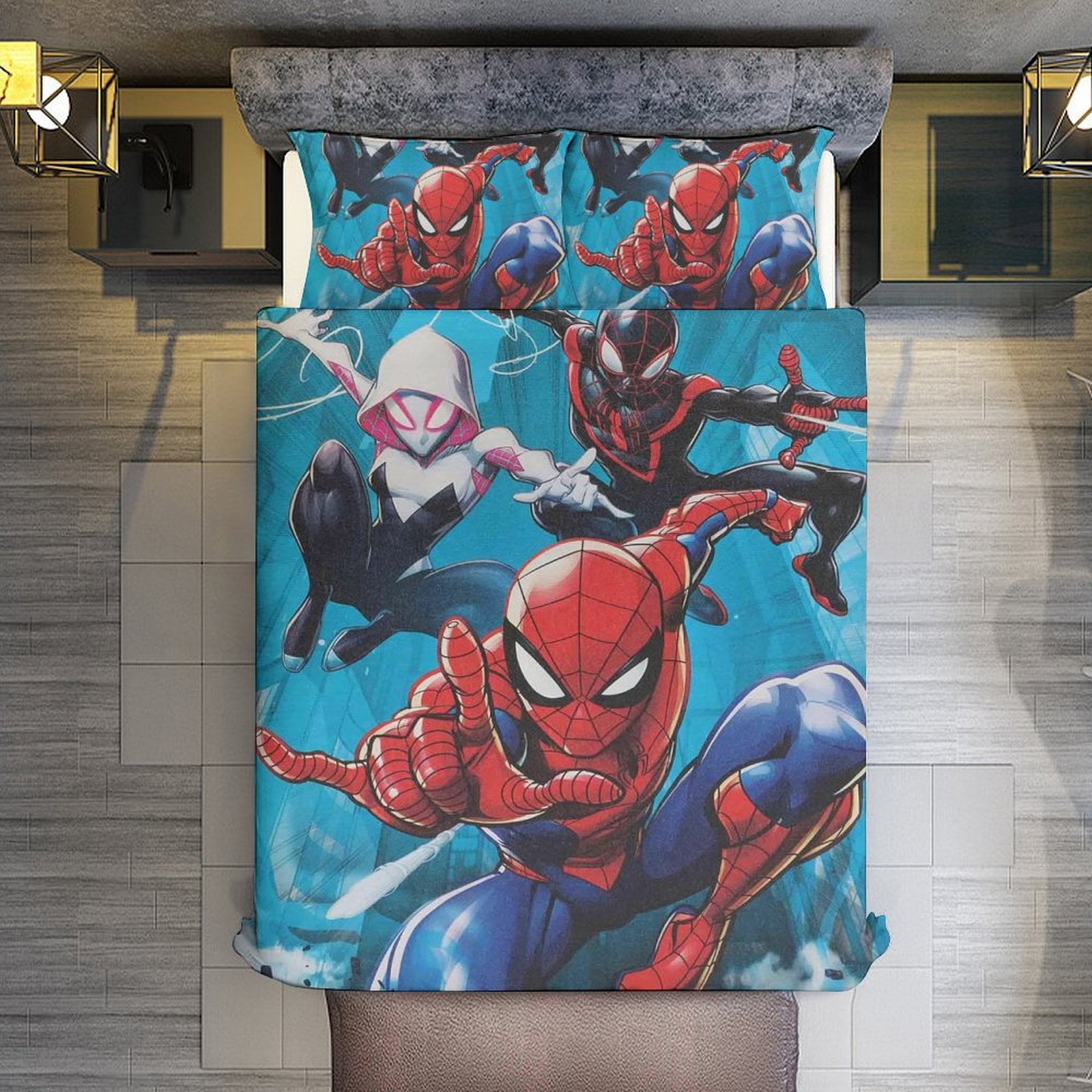 SpiderMan and Friends 3 Piece Sets Full/Queen Size Reversible