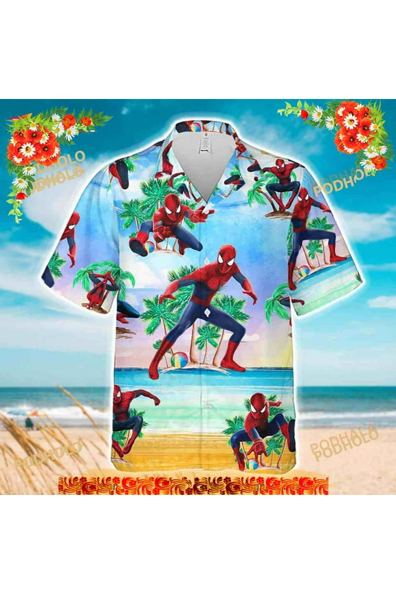 Spider Man Funny Hawaiian Shirt, Beach Hawaii