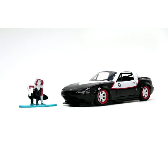 Spider-Man Ghost Spider 90 Miata 1:32 Vehicle with Fig