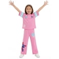 thumbnail image 1 of Spider-Man Girls' Athletic Front & Back T-shirt with Embroidery & Straight Leg Fleece Pants, 2-Piece, Sizes 4-16, 1 of 12