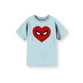thumbnail image 1 of Spider-Man Girls Heart Eyes Graphic Tee with Short Sleeves, Sizes 4-16, 1 of 5