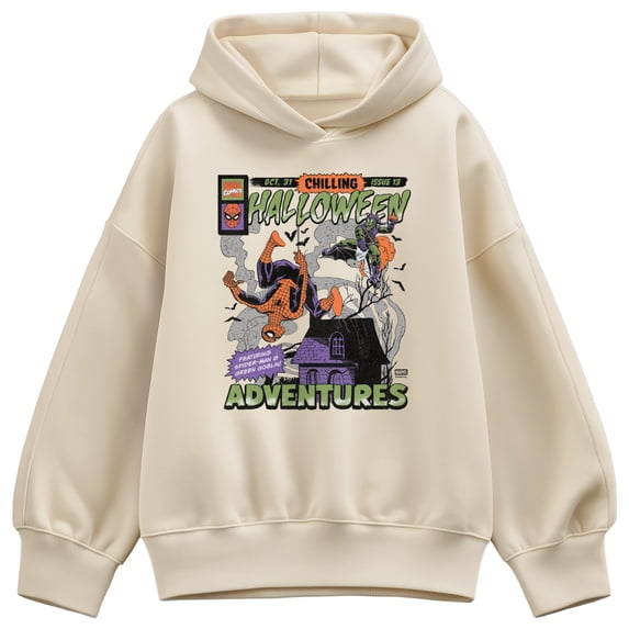 Spider-Man - Halloween Adventures Cover Oversized Fleece Hoodie Sweatshirt