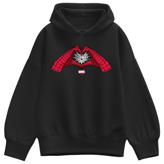 Spider-Man - Heart Hands Oversized Fleece Hoodie Sweatshirt