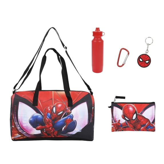 Spider-Man Hero & Mask 5-Piece Duffel Bag Set