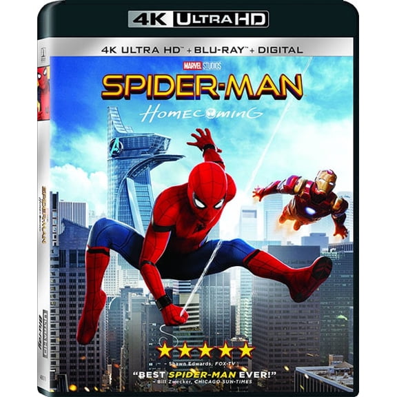 Spider-Man: Homecoming (4K Ultra HD + Blu-ray + Digital) (VUDU Instawatch Included)