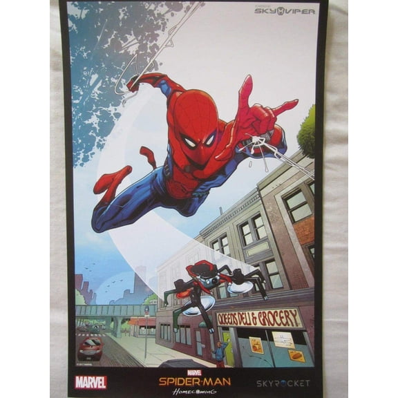 Spider-Man Homecoming movie art 2017 SDCC mini Sky Viper poster