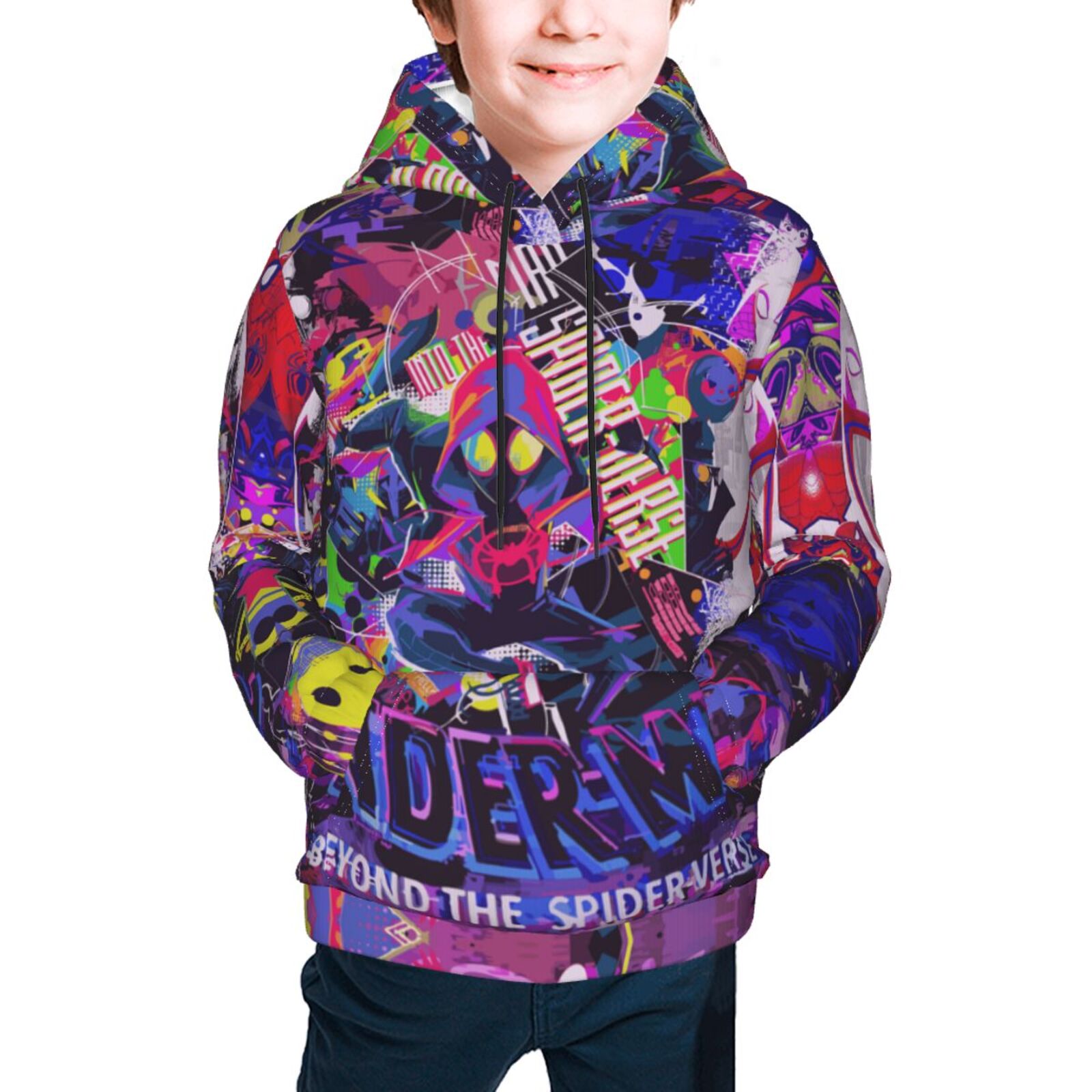 Felpa Con Cappuccio Bambino AIDEAONE - Maglione Fleece 3D Print Per Ragazzi - Foto 3