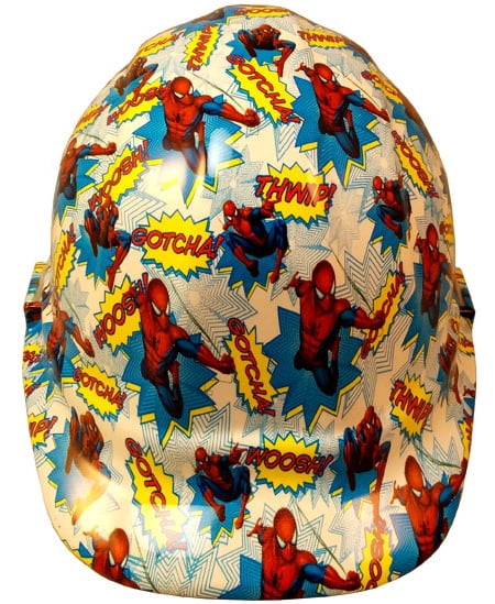 Spider Man Hydro Dipped Hard Hats Cap Style with 4 Pt Suspension