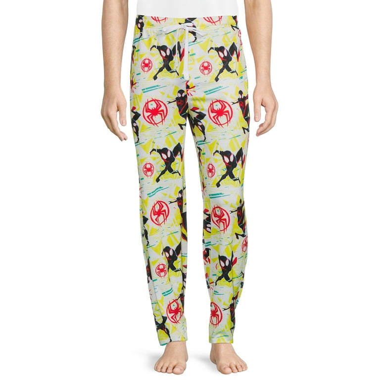 Spider-Man: Into The Spider-Verse Men's Allover Print Sleep Pants, Sizes  S-2XL 