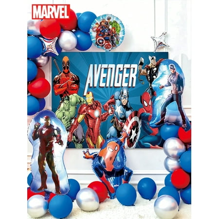 Spider-Man Iron Man, Character Balloon Set, Captain America ,Party Decorations 50PCS