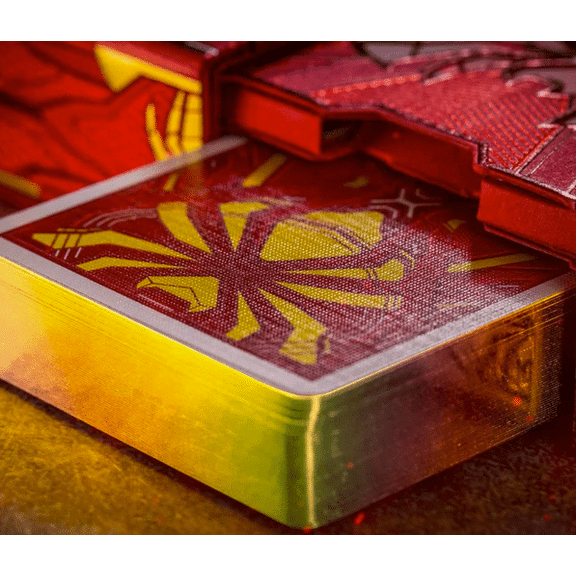 Spider-Man: Iron Spider Armor (Classic Gold Gilded) Playing Cards Card Mafia