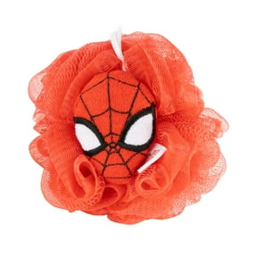 Marvel Kids 5" Spider-Man 3D Loofah, Polyester, Red