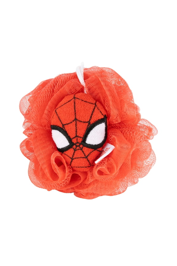 Spider-Man 3D Loofah, Kids, 5", Polyester, Red, Marvel