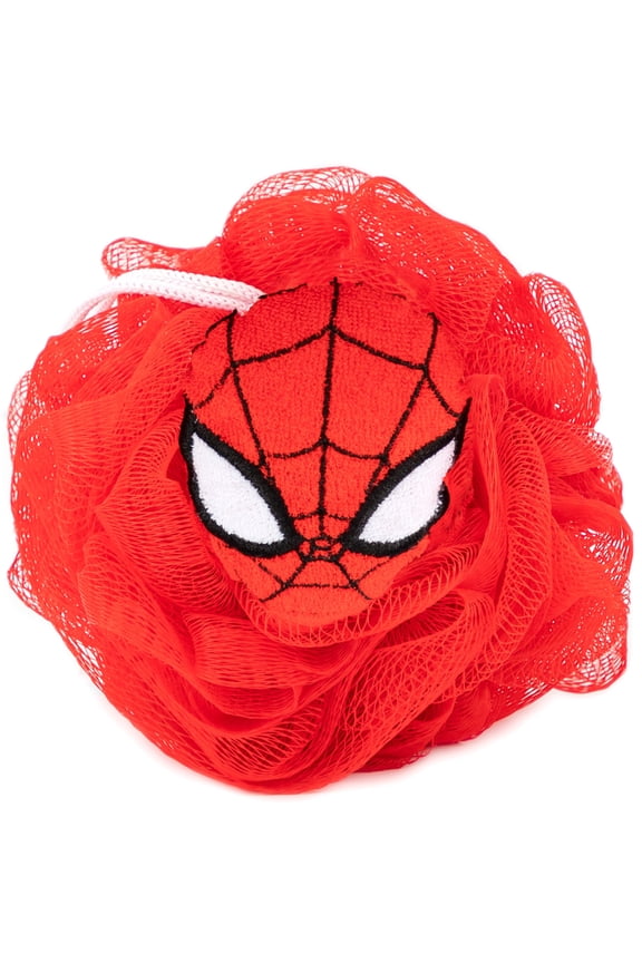 Kids Bath Character Loofah, Microfiber, Red, Marvel