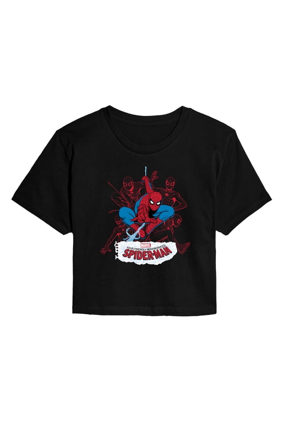 - Line Cluster - Juniors Cropped Graphic T-Shirt