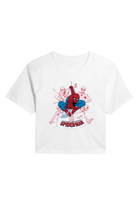 - Line Cluster - Juniors Cropped Graphic T-Shirt