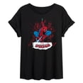 thumbnail image 1 of Spider-Man - Line Cluster - Juniors Oversized Graphic T-Shirt, 1 of 4