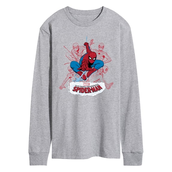 Spider-Man - Line Cluster - Men's Long Sleeve Graphic T-Shirt
