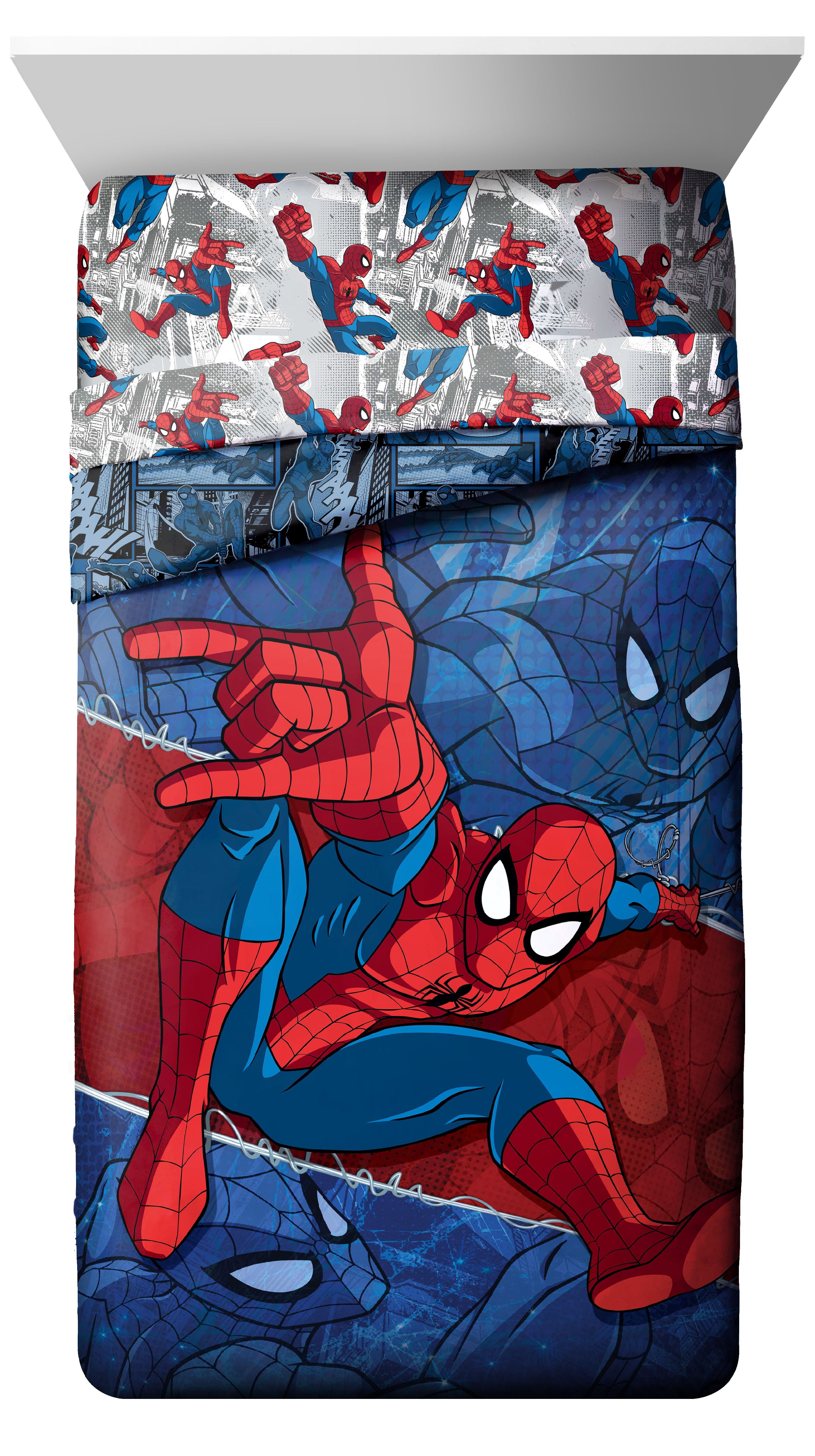 Marvel Spiderman Burst Microfiber Twin Reversible Comforter