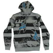 Spider-Man Marvel Comics Mens Zip Up Hoodie Sweatshirt - Swing Image All-Over Small