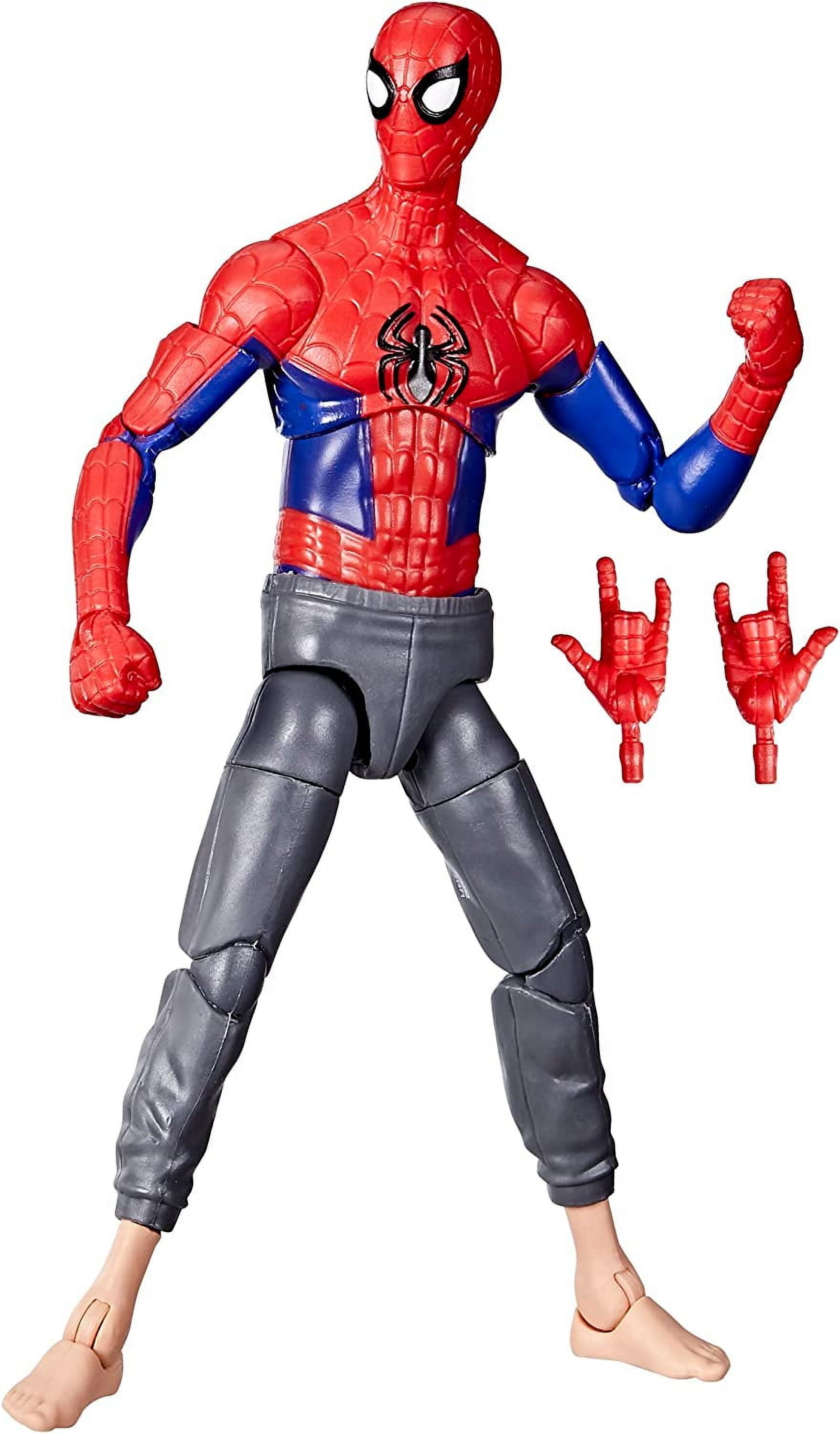 Spider-Man Marvel Legends Series Across The Spider-Verse Peter B Parker 6-inch Action Figure Toy, 2 Accessories