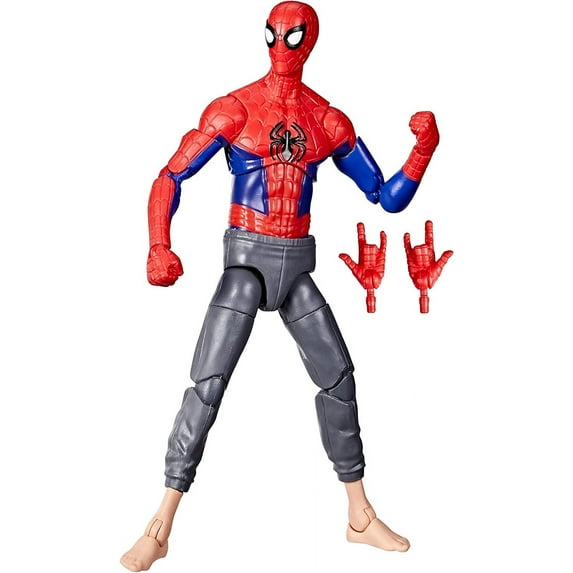 Spider-Man Marvel Legends Series Across The Spider-Verse Peter B Parker 6-inch Action Figure Toy, 2 Accessories