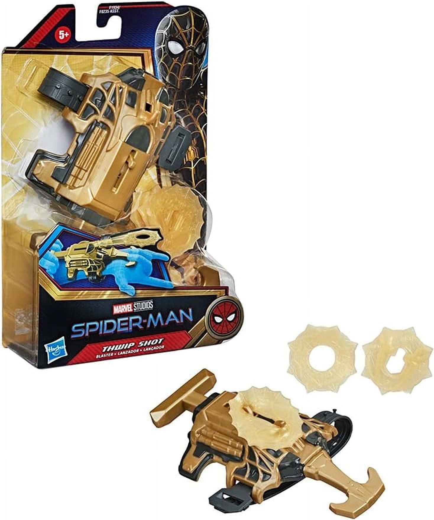 Spider-Man Marvel Thwip Shot Blaster Role Play Toy, Includes 3