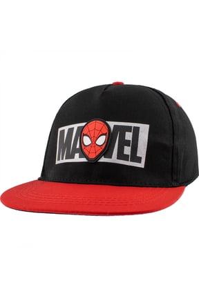 Mask and Marvel Brick Logo Flat Bill Snapback Youth Hat