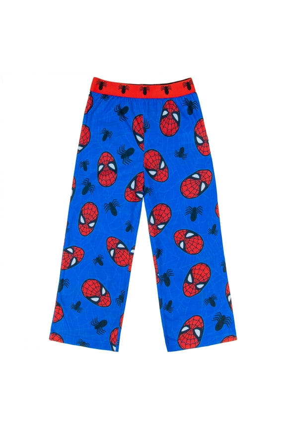 Mask and Spider Pattern Boy's Sleep Pants-Size 14/16