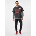 thumbnail image 1 of Marvel Spider-Man Men's Layered Look Graphic Tee with Long Sleeve Hoodie, Sizes XS-3XL, 1 of 2